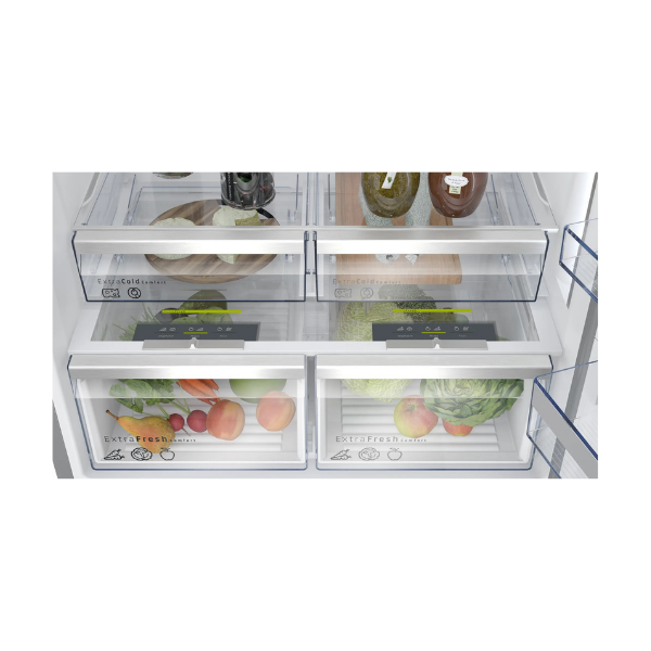 Alttan Donduruculu Buzdolabı 186 x 86 cm Kolay temizlenebilir Inox
